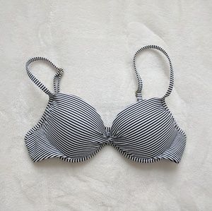 stripped top swimsuit piece